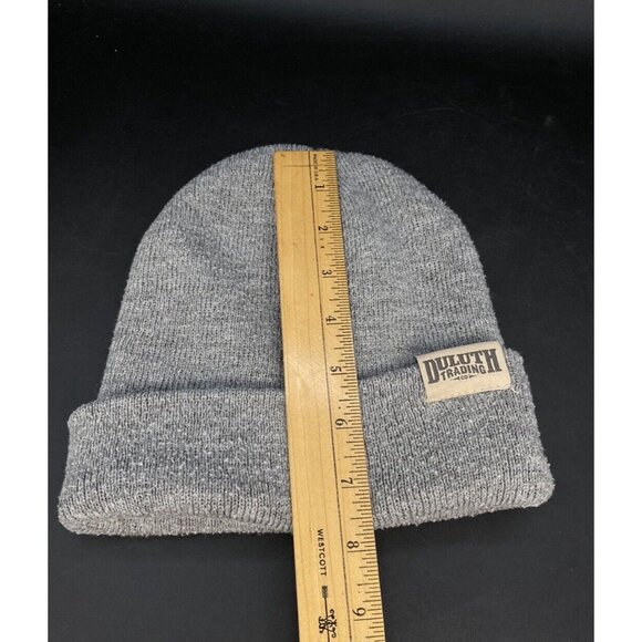 Duluth Trading Co. Tough Guy Knit Beanie Stocking Cap Grey Item 52128 Broken In - Picture 2 of 7
